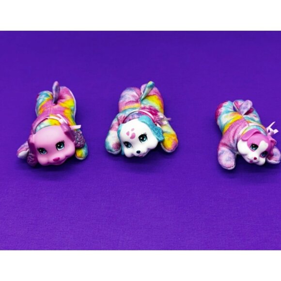 Puppy Surprise Rainbow Tie Dye Plush Dog with 3 Puppies 1 Barks Just Play 2016 - Picture 15 of 16